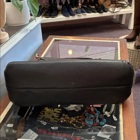 Valentino Black Leather Shoulder Bag with Chain Straps - Picture 8 of 13